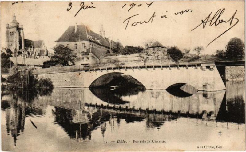 Carte postale ancienne Dole-Pont de la Charite