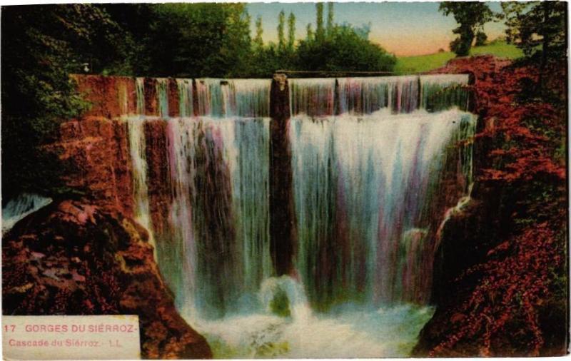 Carte postale ancienne Gorges du Sierroz-Cascade du Sierozz