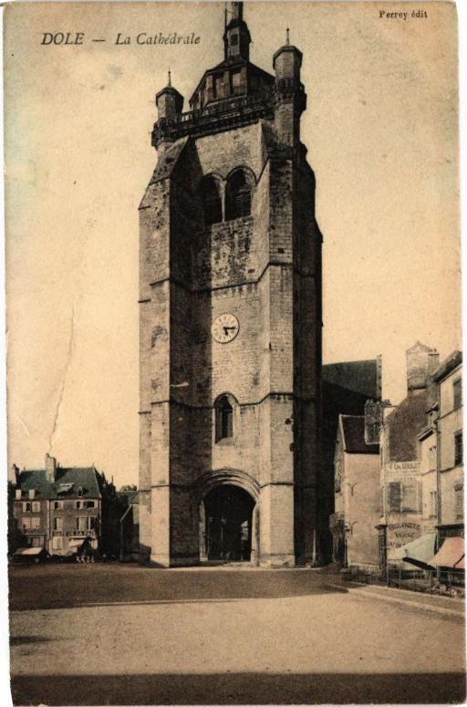 Carte postale ancienne Dole -La Cathédrale