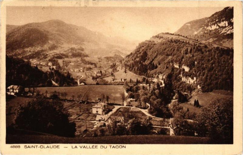 Carte postale ancienne Saint-Claude - La Vallée du Tacon à Saint-Claude