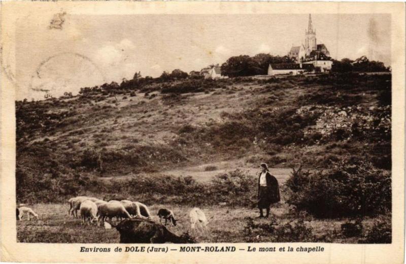 Carte postale ancienne Mont-Roland - Le Mont et la chapelle