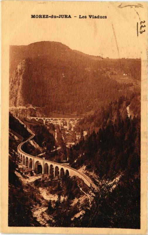 Carte postale ancienne Morez - Viaducs