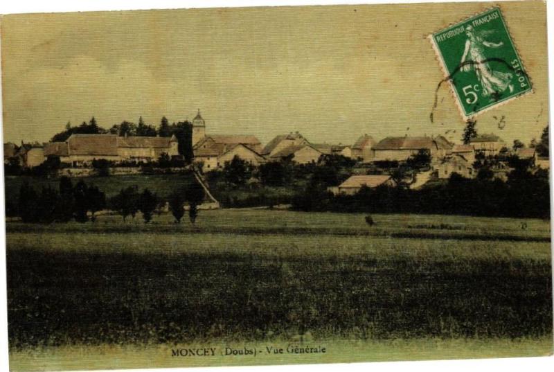 Carte postale ancienne Moncey - Vue Générale à Moncey