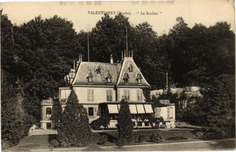 Carte postale ancienne Valentigney - Le Rocher à Valentigney