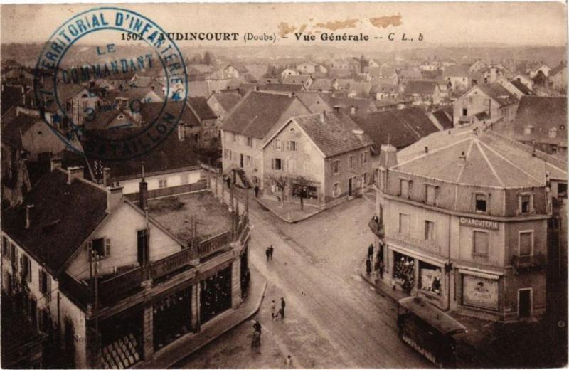 Carte postale ancienne Audincourt - Vue Générale à Audincourt