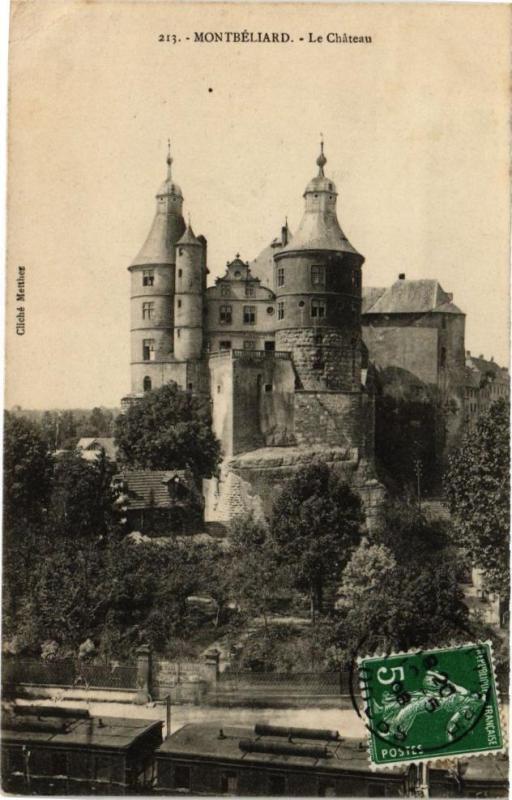 Carte postale ancienne Montbeliard - Le Chateau à Montbéliard