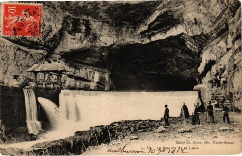 Carte postale ancienne La Source de la Loue