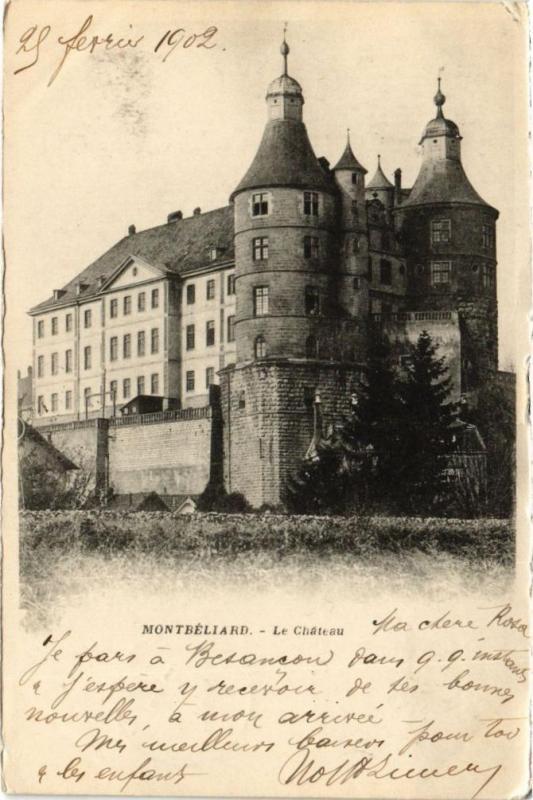 Carte postale ancienne Montbeliard - Le Chateau à Montbéliard