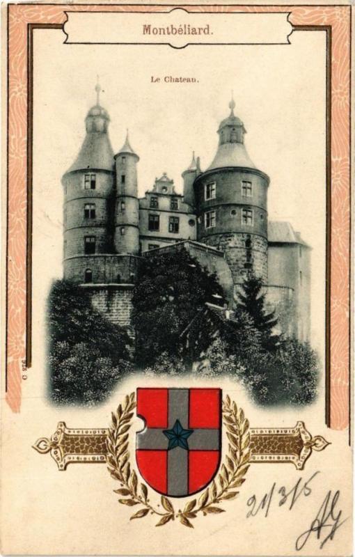 Carte postale ancienne Montbeliard - Le Chateau (21/3/05) à Montbéliard