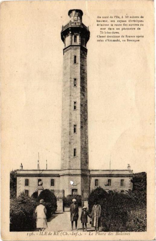 Carte postale ancienne Ile-de-Re - Le Phare des Baleines