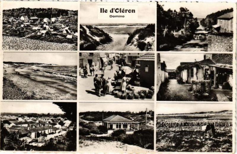 Carte postale ancienne Ile d'Oleron - Domino