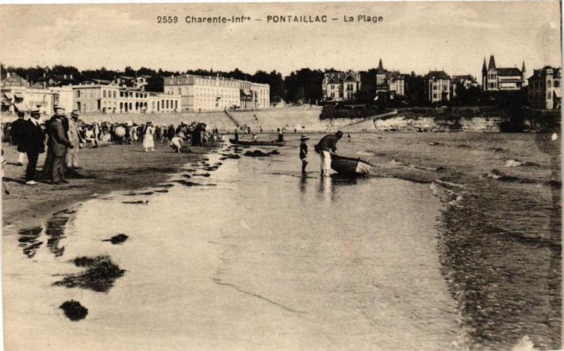 Carte postale ancienne Pontaillac - La Plage