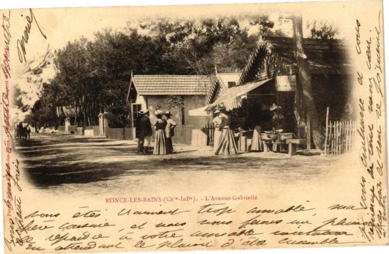 Carte postale ancienne Ronce-les-Bains - l'Avenue Gabrielle