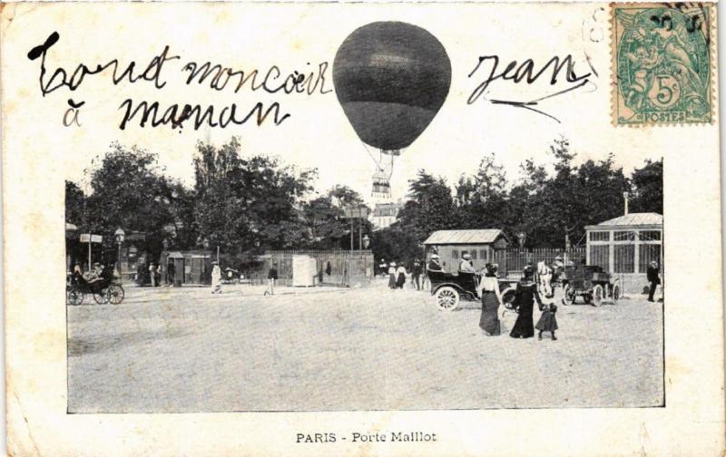 Carte postale ancienne Porte Maillot à Paris 16e