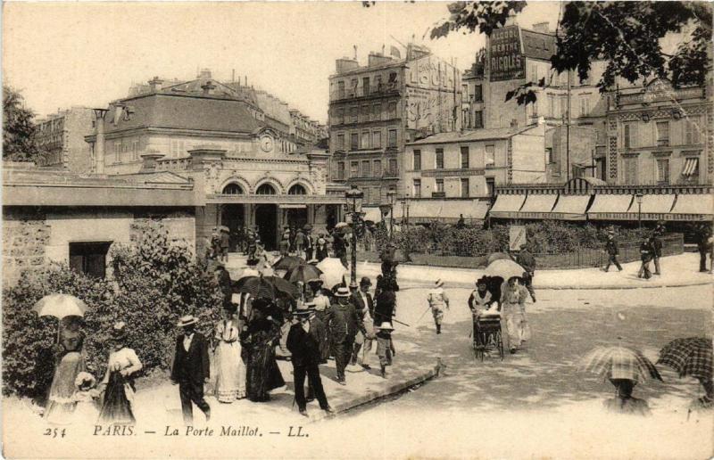 Carte postale ancienne La Porte Maillot à Paris 17e