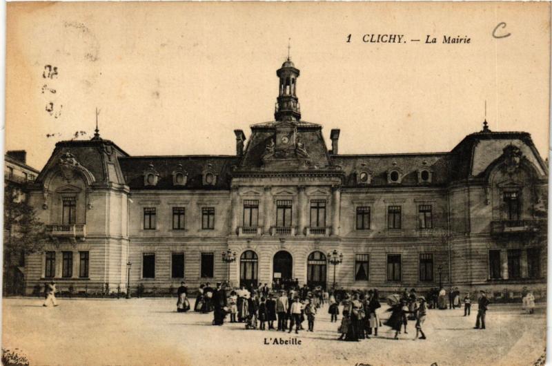 Carte postale ancienne Clichy - La Mairie