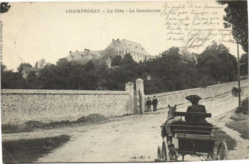 Carte postale ancienne Champrosay-La Cóte-Le Sanatorium