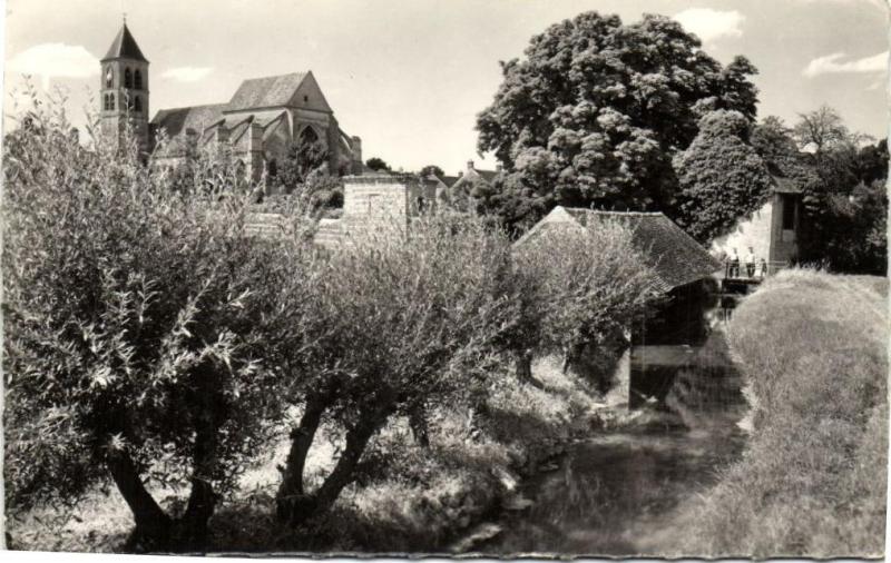 Carte postale ancienne Cerny-Le rú à Cerny
