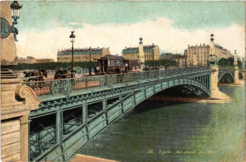 Carte postale ancienne Lyon Le Pont du Midi