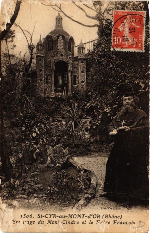 Carte postale ancienne Saint-Cyr-au-Mont-d'Or - Ermitage du Mont-Cindre et le Frere Fran à Saint-Cyr-au-Mont-d'Or