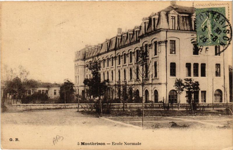 Carte postale ancienne Montbrison - Ecole Normale à Montbrison