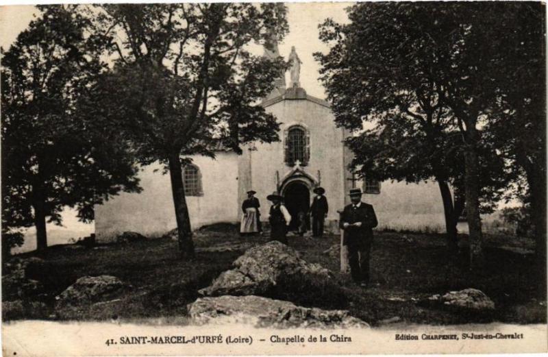 Carte postale ancienne Saint-Marcel - d'Urfe - Chapelle de la Chire