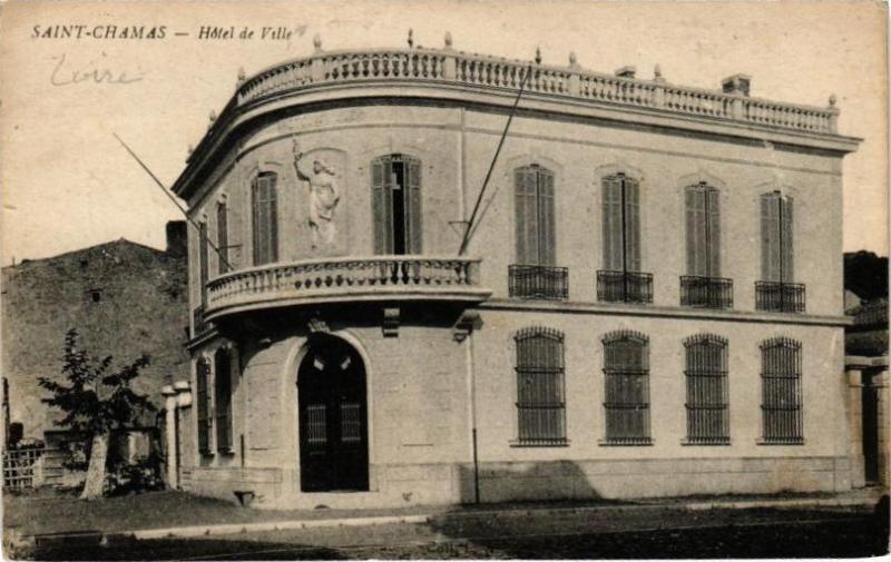 Carte postale ancienne Saint-Chamas - Hotel de Ville