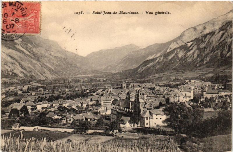 Carte postale ancienne Saint-Jean-de-Maurienne - Vue générale à Saint-Jean-de-Maurienne