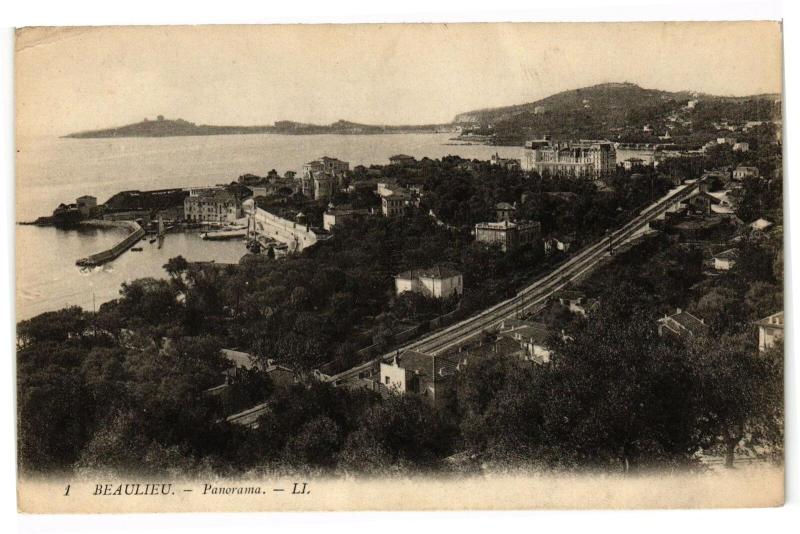 Carte postale ancienne Beaulieu - Panorama