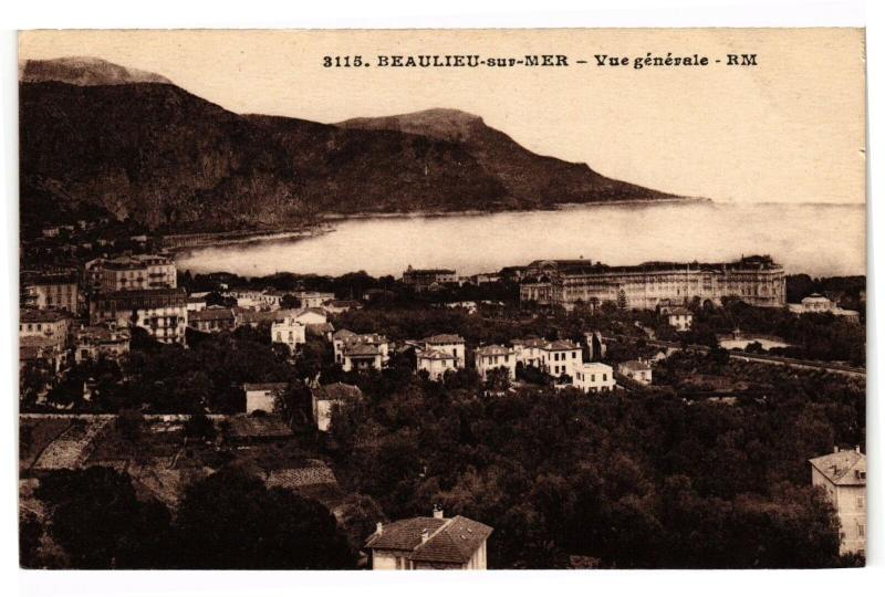 Carte postale ancienne Beaulieu - Vue générale