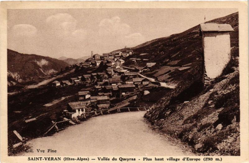 Carte postale ancienne Saint-Veran - Vallée du Queyras - Plus haut village. à Saint-Véran
