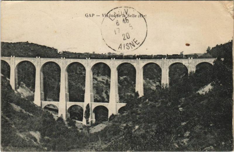Carte postale ancienne Viaduc de la Selle (81 m) à Gap