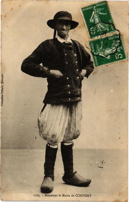 Carte postale ancienne Monsieur le Maire de Confort