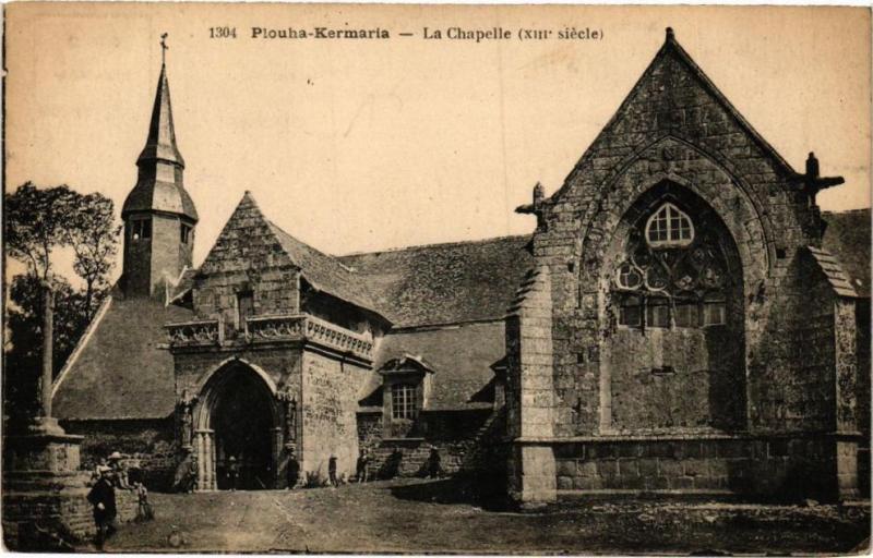Carte postale ancienne Plouha-Kermaria-La Chapelle à Plouha