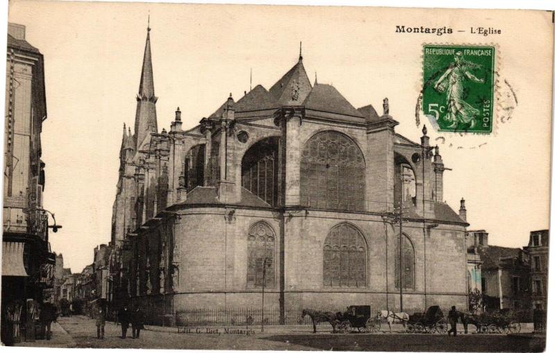 Carte postale ancienne Montargis - L'Eglise à Montargis