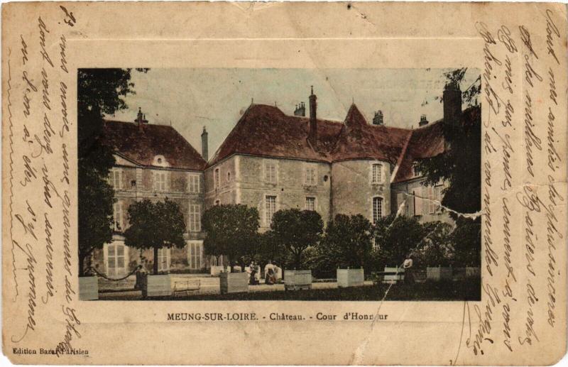 Carte postale ancienne Meung-sur-Loire - Chateau à Meung-sur-Loire