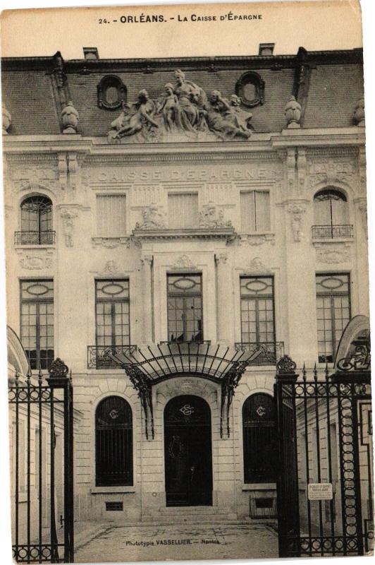 Carte postale ancienne Orleans-La Caisse d'Epargne