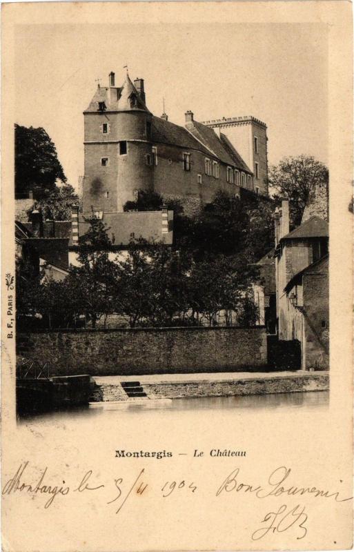 Carte postale ancienne Montargis-Le Chateau à Montargis