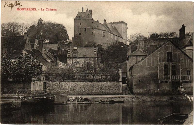 Carte postale ancienne Montargis-Le Chateau à Montargis