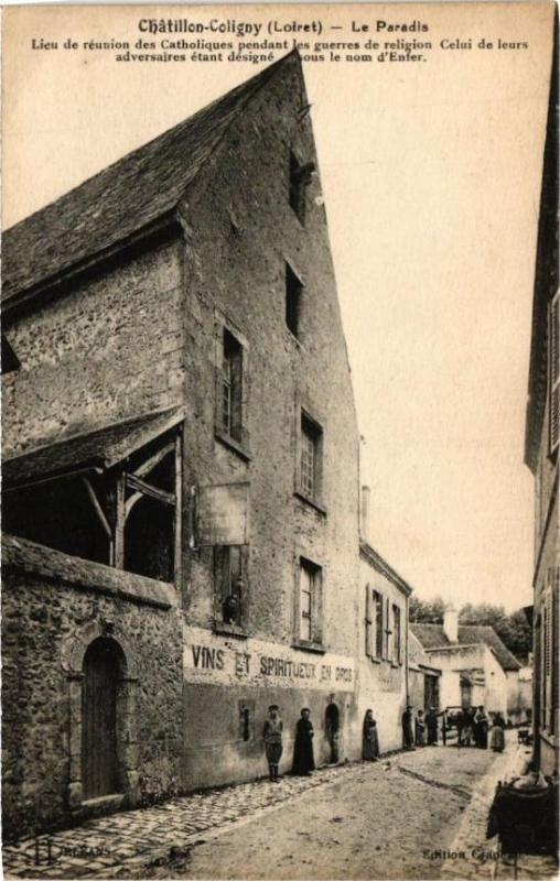 Carte postale ancienne Chatillon-Coligny-Le Paradis
