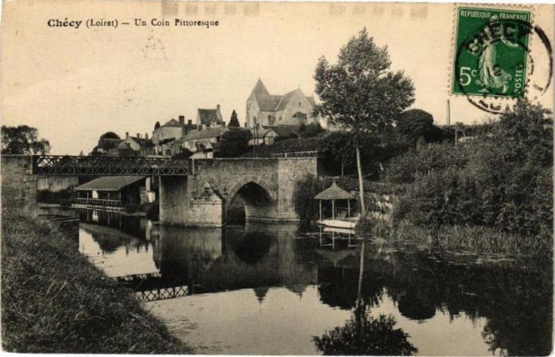 Carte postale ancienne Checy - Un Coin Pittoresque à Chécy