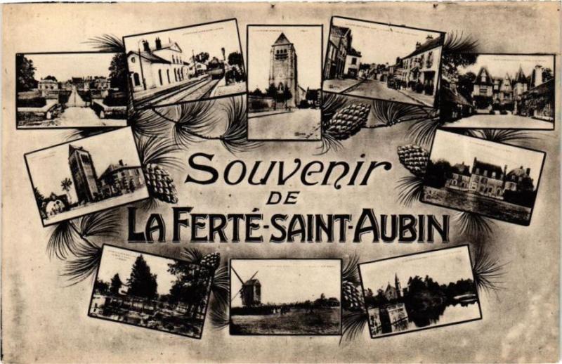 Carte postale ancienne Souvenir de La Ferte Saint-Aubin
