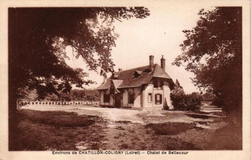 Carte postale ancienne Env. de Chatillon-Coligny-Chalet de Bellecour