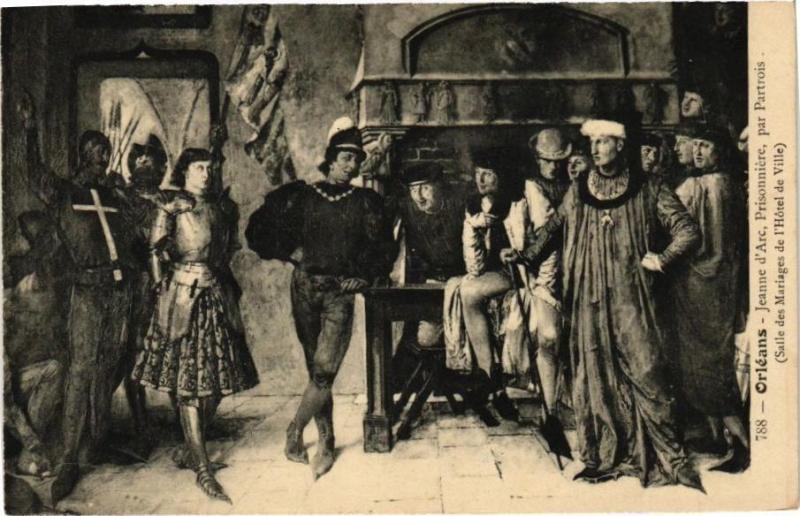 Carte postale ancienne Orleans - Jeanne d'Arc Prisionere à Orléans