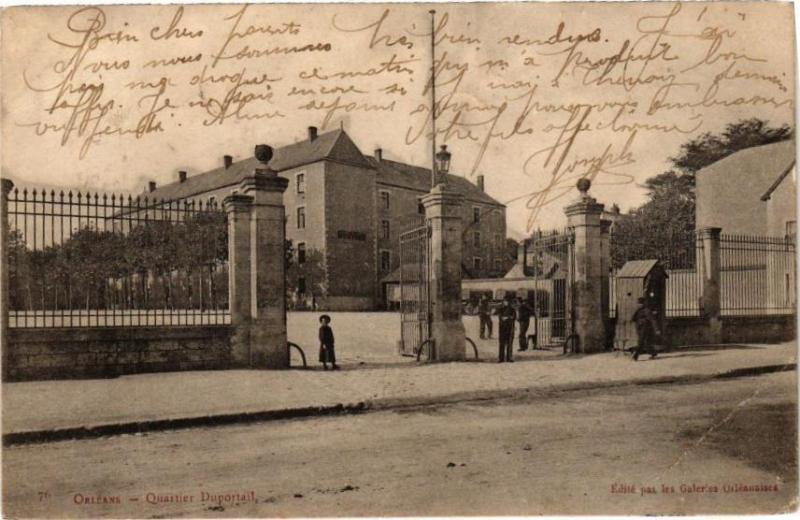 Carte postale ancienne Orleans - Quartierr Duportail à Orléans