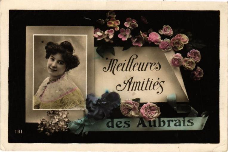 Carte postale ancienne Milleures Amites des Aubrais