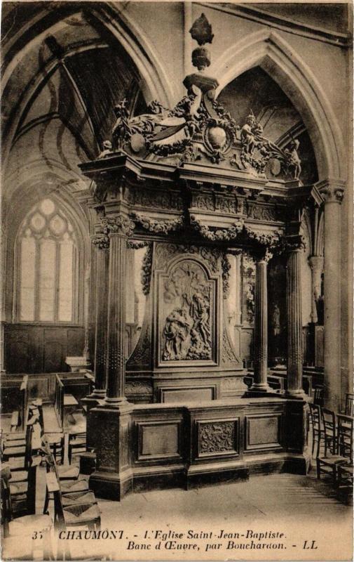 Carte postale ancienne Chaumont-L'Eglise Saint-Jean Baptiste