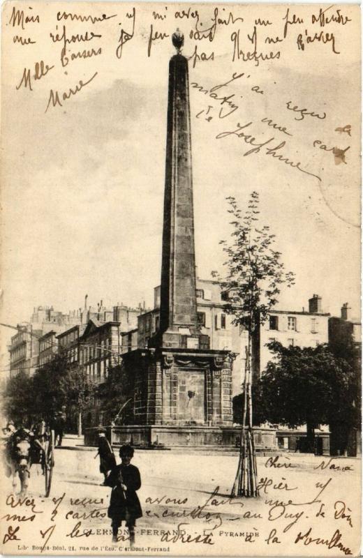 Carte postale ancienne Clermont-Ferrand La Pyramide à Clermont-Ferrand