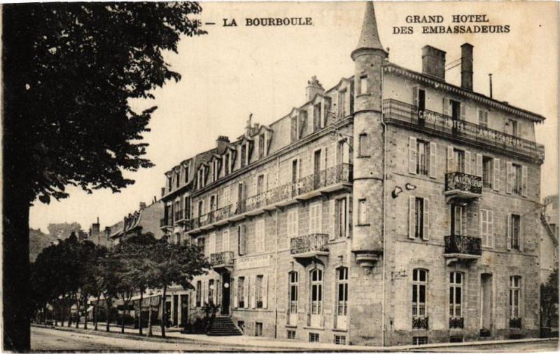 Carte postale ancienne La Bourboule - Grand Hotel des Embasadeurs à La Bourboule