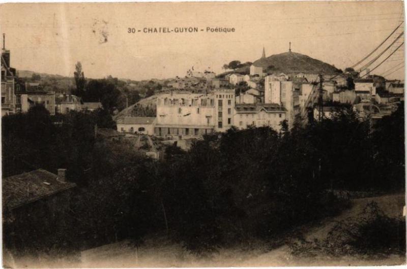 Carte postale ancienne Chatel-Guyon - Poetique à Châtel-Guyon